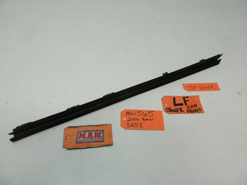 BMW LEFT FRONT DOOR PANEL TOP INNER EDGE RUBBER MOLDING TRACK SEAL CHANNEL STRIP