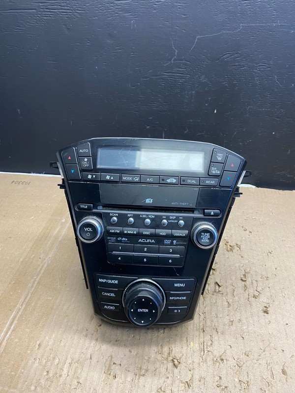 2010 to 2013 Acura Mdx Radio Stereo 6 CD Player Climate Control Pan OE AB5750 DG