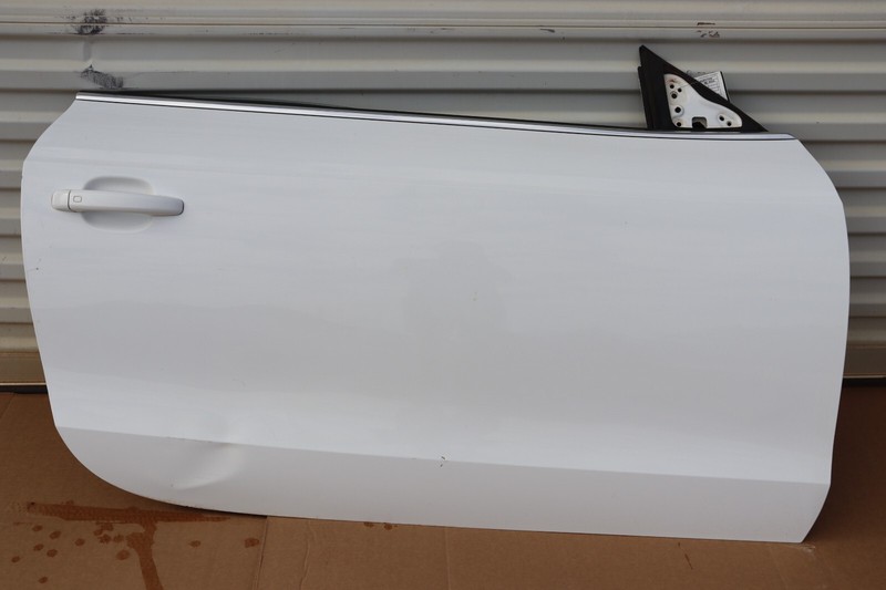 2008-2017 AUDI A5 COUPE RIGHT PASSENGER SIDE DOOR PANEL WHITE OEM
