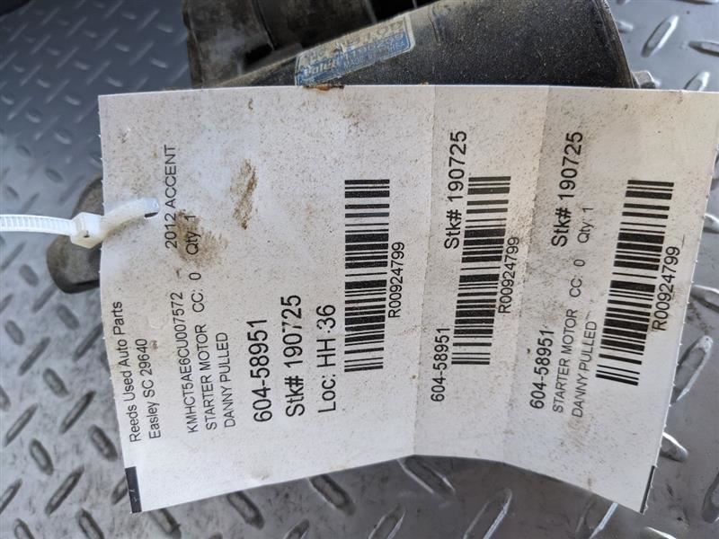 Starter Motor Without Automatic Engine Stop And Start Fits 10-12 SOUL 924799