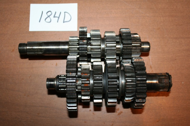 1986 Kawasaki KDX 200 Transmission Gears Mainshaft Countershaft Cluster OEM 86 A
