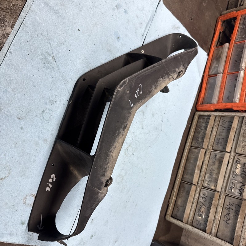 1970’s Polaris Colt 250 295 340Vintage Snowmobile hood grill Has Crack#7