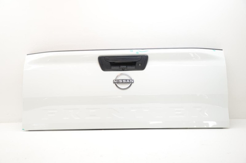WHITE Rear Tail Gate with Rear View Camera Fits 22-23 FRONTIER