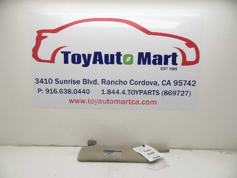 01--03 TOYOT PRIUS 1.5L DRIVER SIDE SUN SHADE VISOR