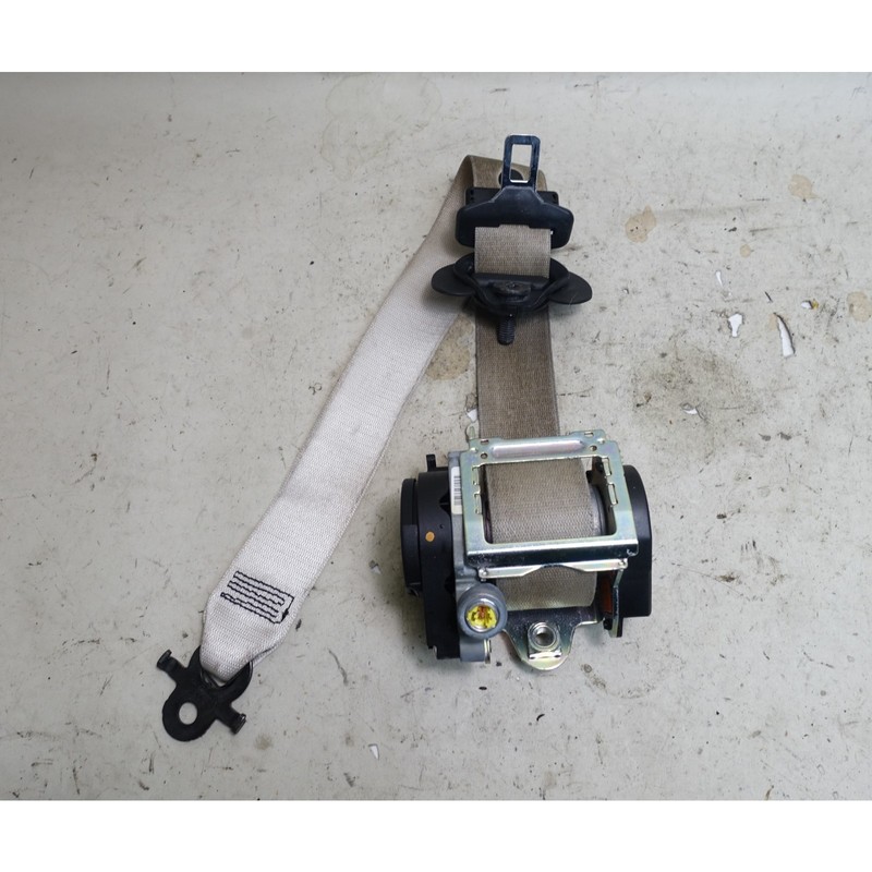 BMW F10 5-Series Left Front Upper Seat Belt Ivory White 2011-2016 OEM