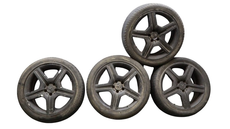 07-11 Mercedes W221 S550 CL63 AMG Wheel Tire Rim 8.5Jx19H2 ET43 Set of 4 Oem