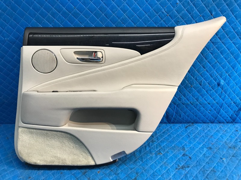 07-12 Lexus LS460 Rear Right Passenger Interior Door Panel Trim OEM Gray LA10
