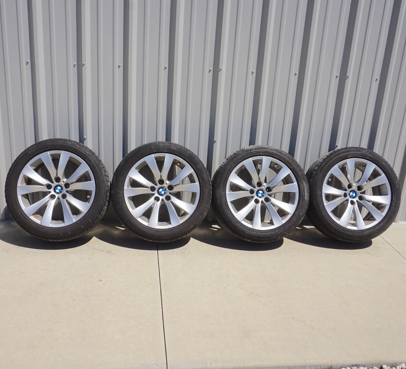 06-10 BMW 650i Wheels Wheel 18x8 Alloy 5 Double V Spoke Fits 599166 Set of 4