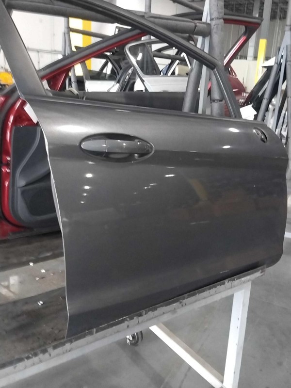 2015 Ford Fiesta Right Front Door Grey 4DR HTBK Used OEM Part 174808