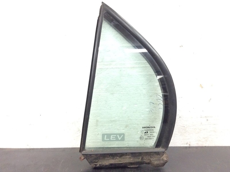 96-00 Civic 4Dr Left Rear Quarter Door Vent Glass Window Clear Used OEM