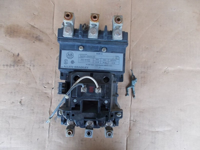 Allen Bradley 500F-DOD930 Ser. A Size 3 Contactor w/ 595-A Ser. B