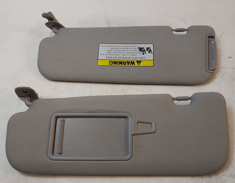 09-12 Hyundai Elantra Set Gray Vinyl LH Driver RH Passenger Sun Visor Shade OEM