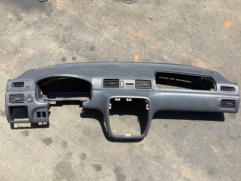 99-01 Honda CR-V Bare Dashboard Instrument Panel Garnish Dark Grey OEM