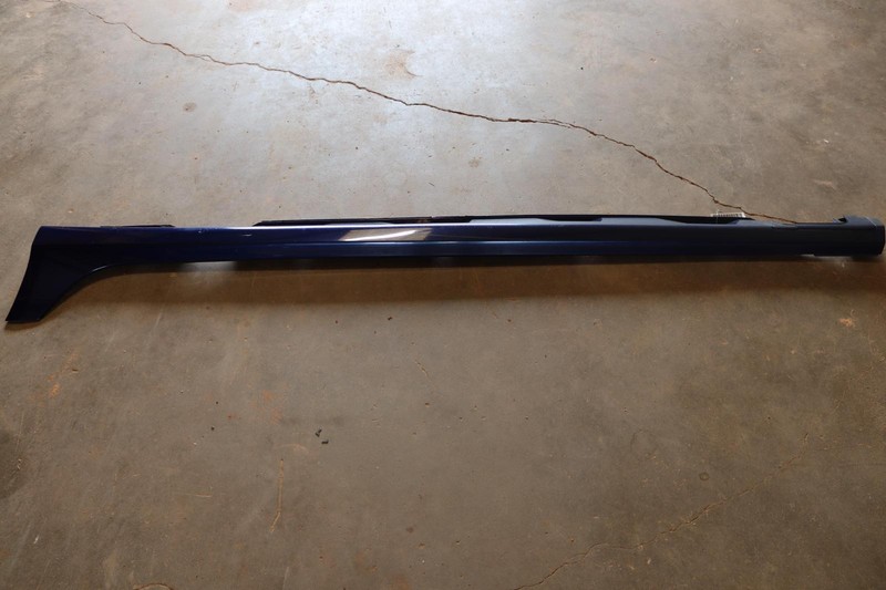 2013-2015 AUDI S6 A6 LEFT DRIVER SIDE SKIRT ROCKER MOLDING PANEL BLUE OEM