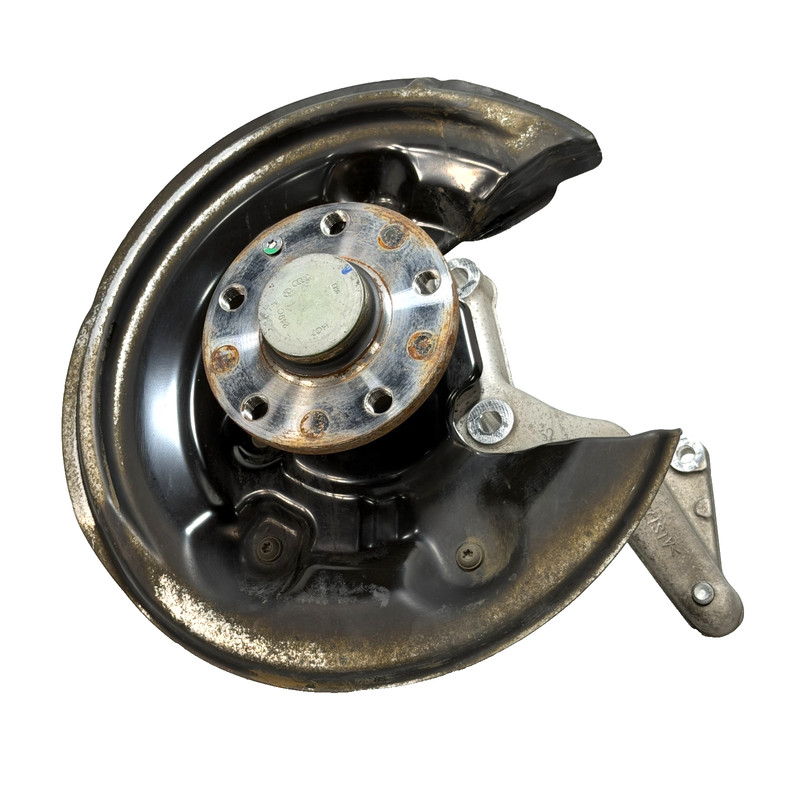 📌 2015 AUDI Q3 FWD REAR RIGHT STEERING KNUCKLE WHEEL HUB W/ PLATE OEM
