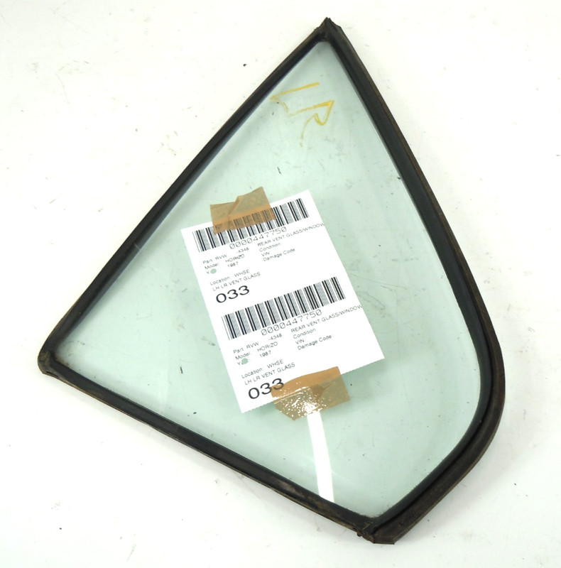 1978-1990 Plymouth Horizon Rear Door Window Vent Glass Driver Left OEM