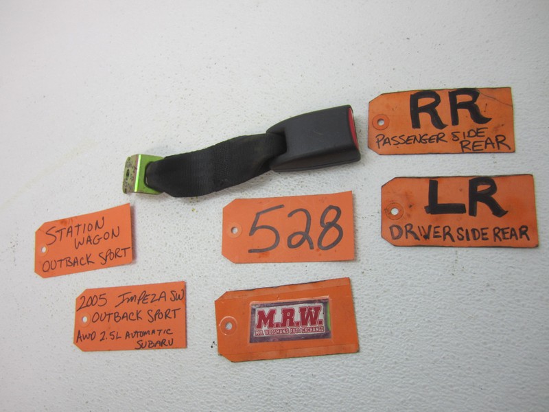 FITS 05 06 07 IMPREZA STATION WAGON REAR SEAT BELT BUCKLE LEFT RIGHT LR RR BACK