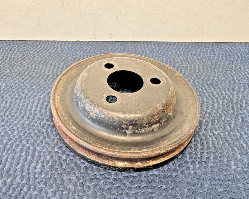 82–93 BMW E28 E30 3-Series M20 Engine Metal Power Steering Pump Belt Pulley OEM
