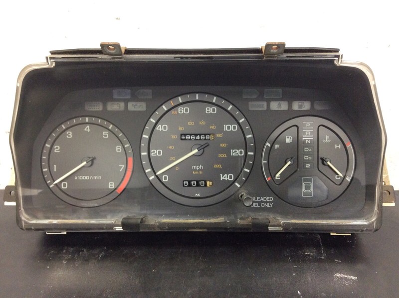 86-88 Legend 4Dr AT Instrument Cluster Speedo Tacho Meter Gauges 186k Used OEM