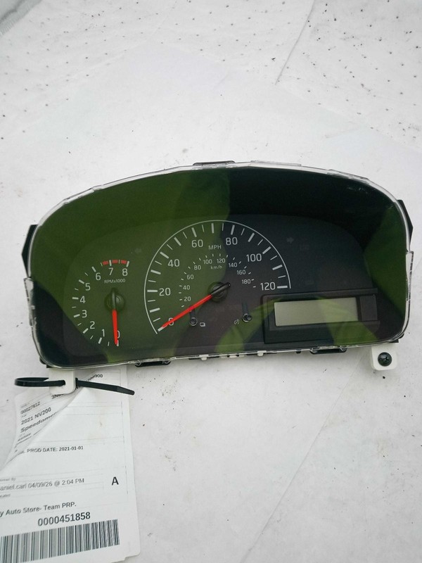 2021 Nissan NV200 Speedometer Gauge OEM 248103LM0B 75K Miles White