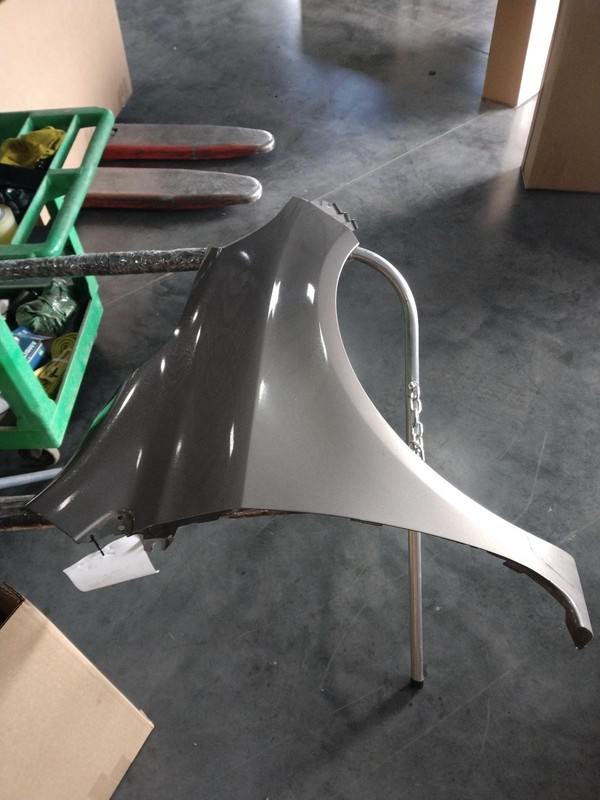 2015 Nissan Versa Right Front Fender Grey OEM Used 298491 138K Miles