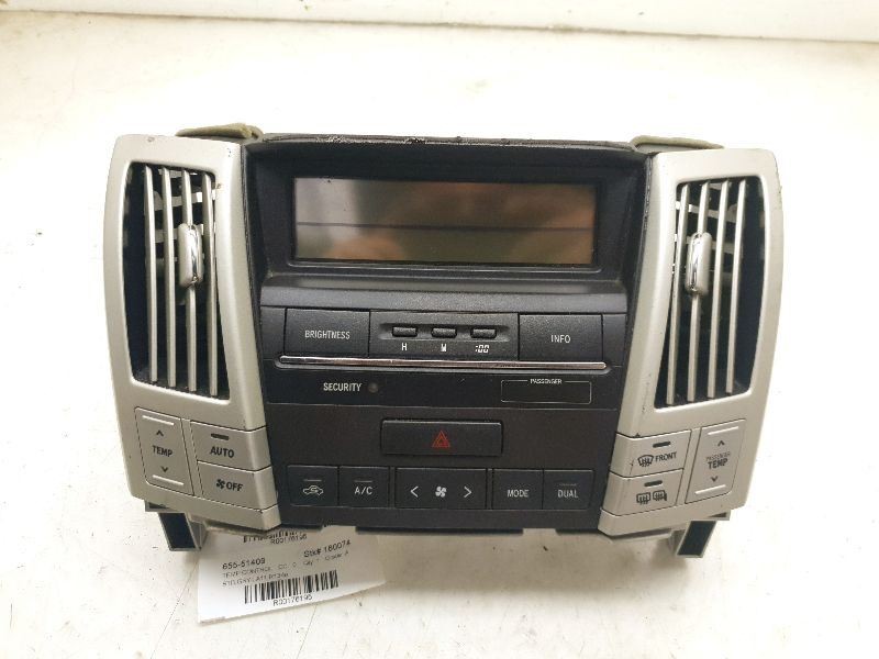 07 08 09 LEXUS RX330 TEMPERATURE CONTROL EXCLUDING MOBILITY SPEC