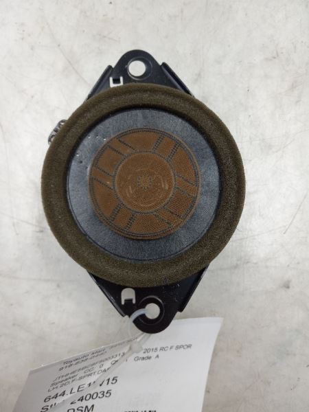 2015 LEXUS RC350 3.5L DASHBOARD DRIVER SIDE AUDIO SPEAKER