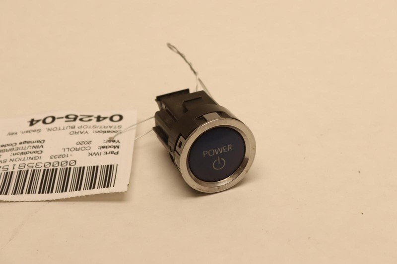 2020-2022 TOYOTA COROLLA HYBRID LE IGNITION START STOP PUSH SWITCH BUTTON OEM