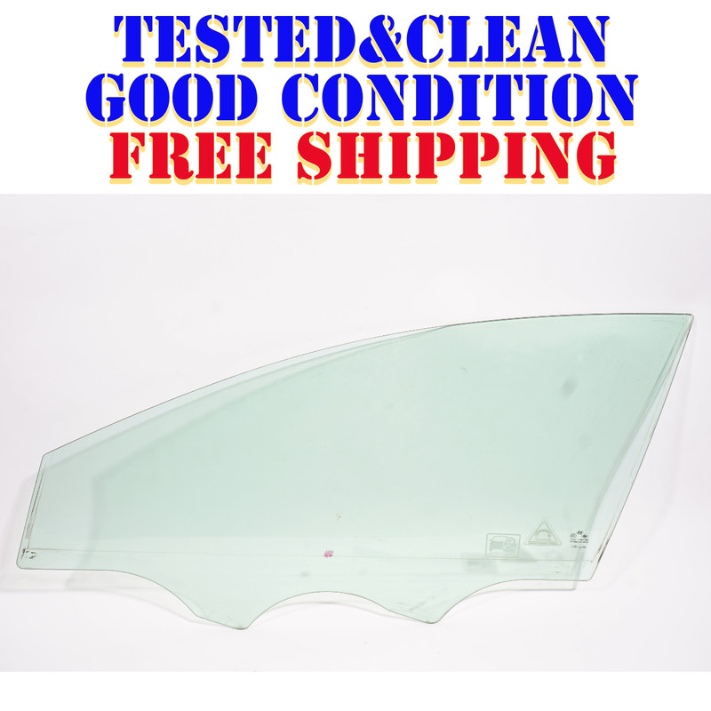 11-14 HYUNDAI SONATA FRONT LEFT DRIVER SIDE DOOR WINDOW GLASS OEM