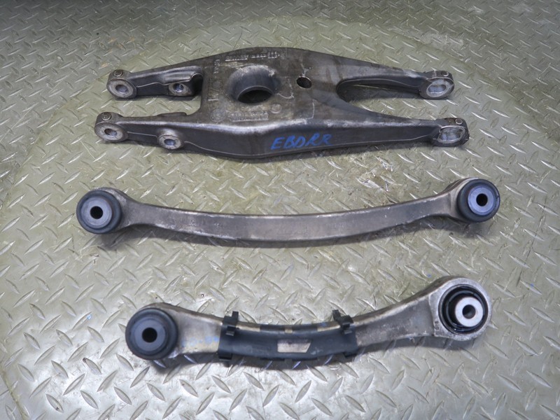 08-13 BMW E90 E92 E93 M3 REAR RIGHT SUSPENSION LOWER UPPER CONTROL ARM SET OF 3