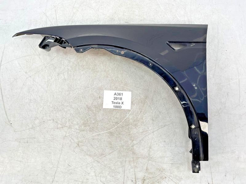 ✅ 16-20 OEM Tesla Model X Front Left Driver Fender Panel Shell Black PMBL NOTE*