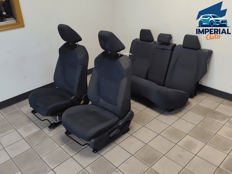 TOYOTA RAV4 FRONT & REAR ROW SEAT COMPLETE SET CLOTH BLACK OEM 2019-2023