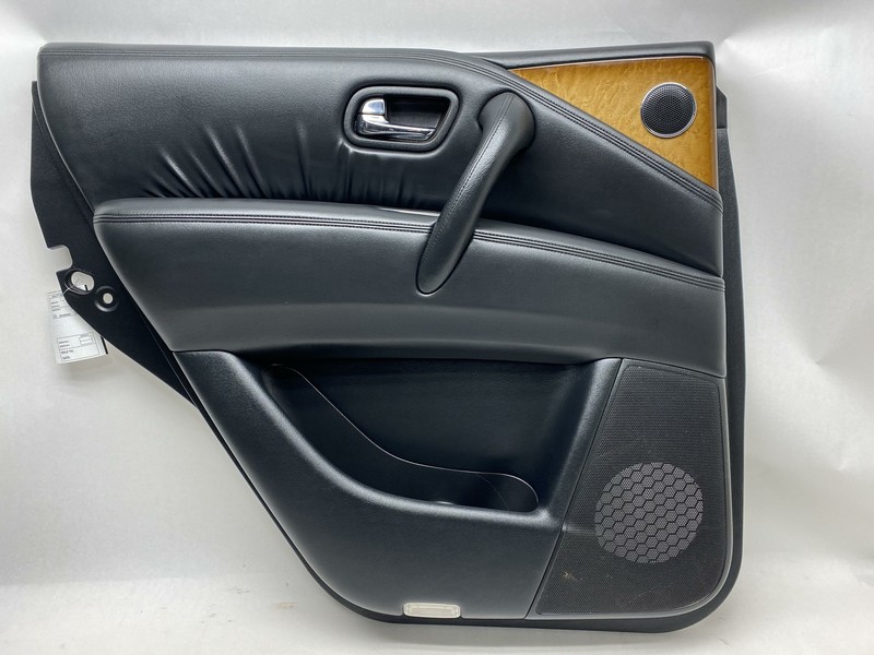 11 12 INFINITI QX56 REAR LEFT DRIVER SIDE DOOR TRIM PANEL OEM