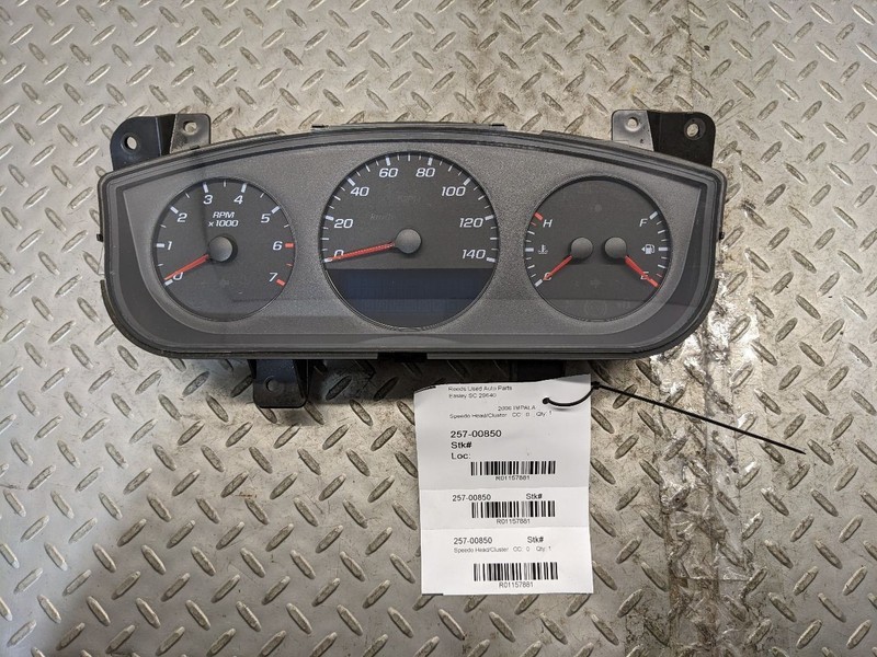 Speedometer Cluster US Opt U2E ID 15867383 Fits 06 IMPALA 1157881