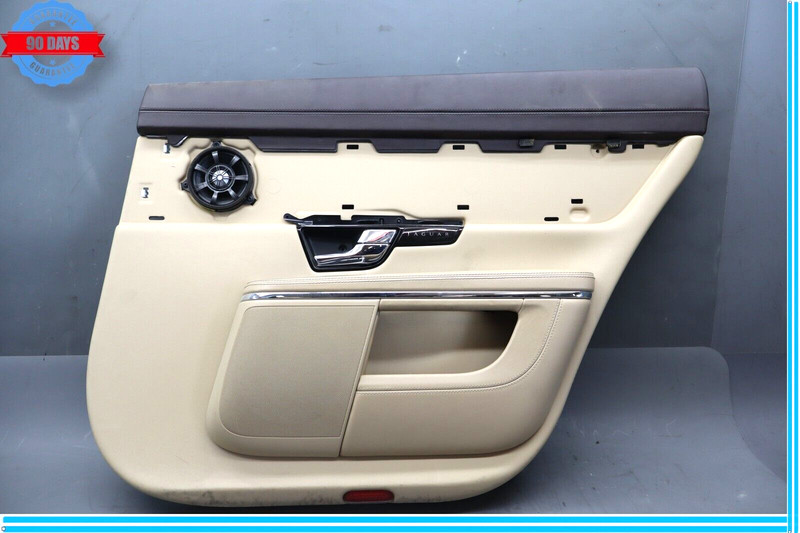 10-18 Jaguar XJ XJR XJL X351 Rear Right Side Interior Door Panel Trim Beige Oem