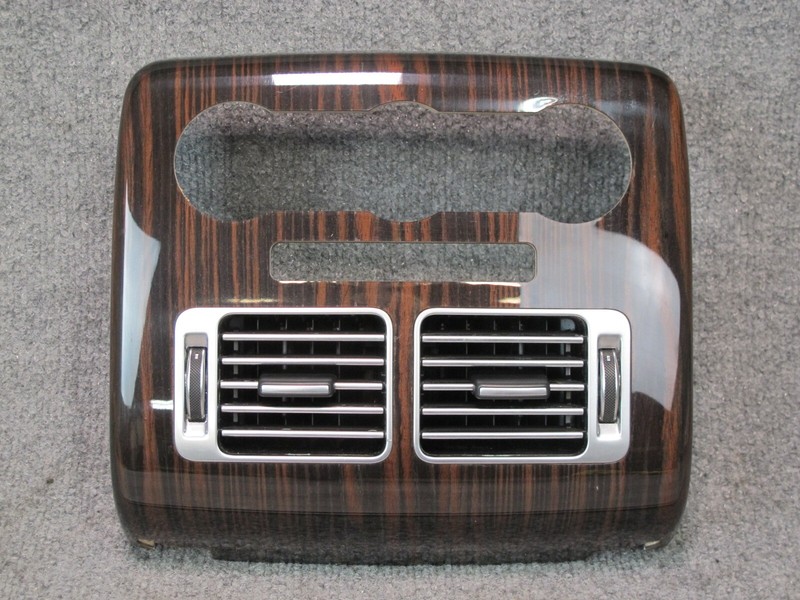 2013-2017 LAND RANGE ROVER L405 REAR CENTER CONSOLE WOOD TRIM PANEL W AIR VENT