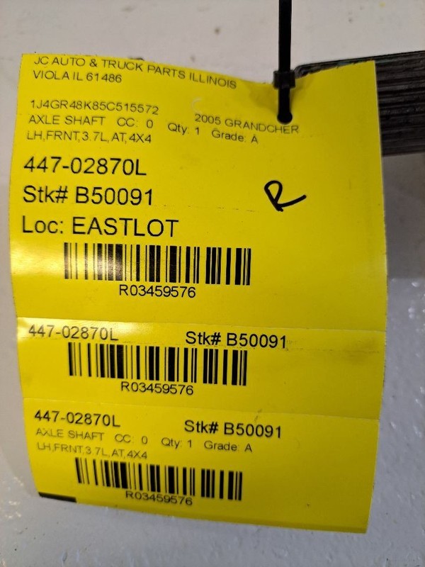 Driver Left Axle Shaft Front Axle Fits 05-10 GRAND CHEROKEE 3459576