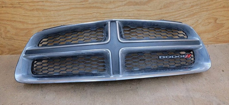2011 2012 2013 2014 Dodge Charger Front Bumper Upper Grille OEM "DAMAGED"