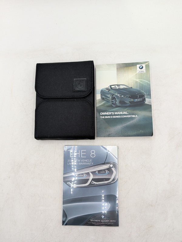 2020 BMW 8-Series 840 850 Convertible 840i M850i xDrive Owners Manual Books Set