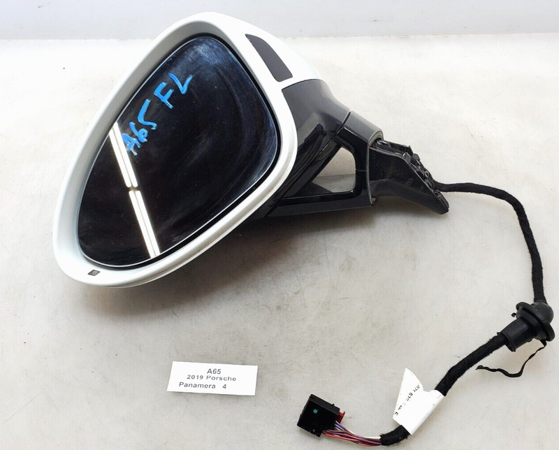 ✅ 17-22 OEM Porsche Panamera 971 Left Driver Side Mirror Door Rear View White