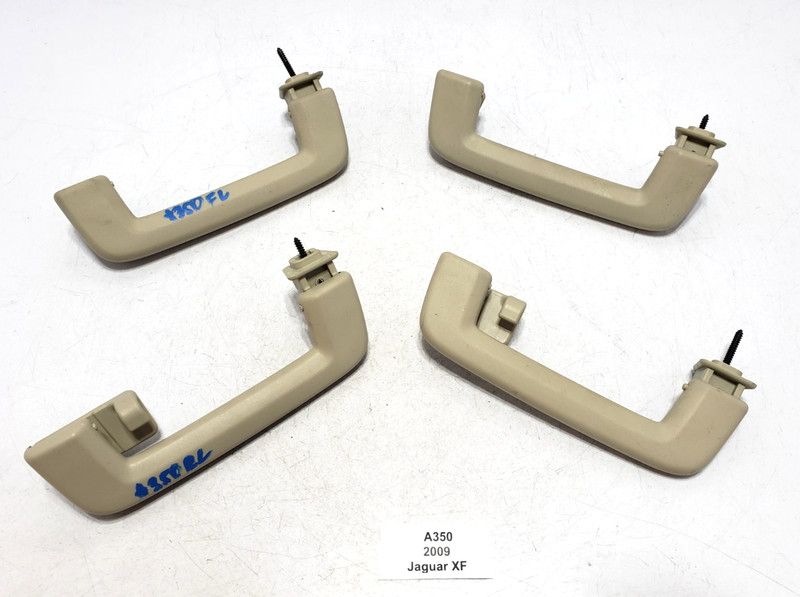 ✅ 2009-2015 Jaguar XF Front Rear Left Right Interior Grab Handle Beige SET