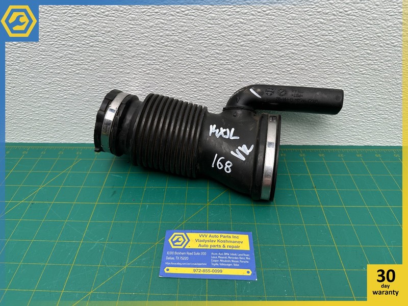 13-19 JAGUAR 3.0L XJ FRONT AIR INTAKE RESONATOR TUBE PIPE OEM