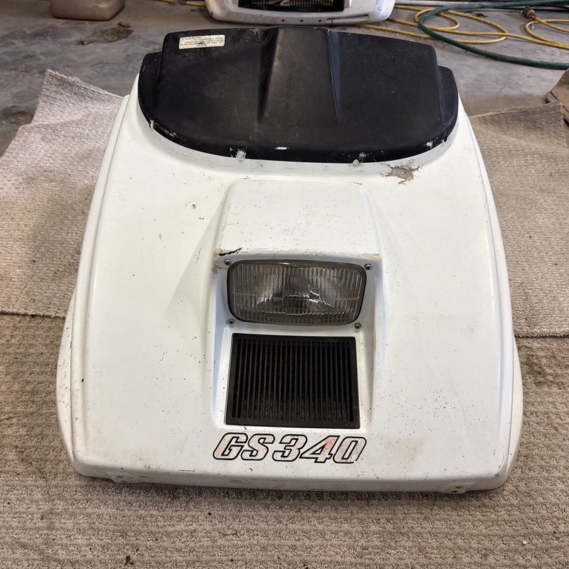 1970’s Yamaha GS340 Vintage Snowmobile Hood ,Motor Cover, Cowl