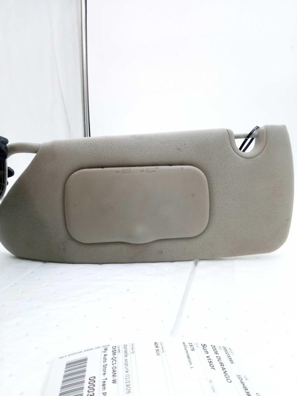 2006-2009 Dodge Durango Silver Sun Visor OEM Used, 190K Miles, Warranty