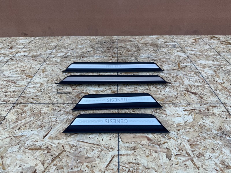 GENESIS GV80 21-25 OEM FRONT REAR LEFT RIGHT DOOR SILL STEP SCUFF PLATE TRIM SET