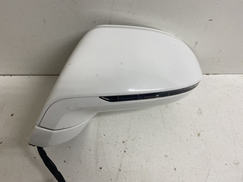 2012-2018 Audi A7 14 Wire Left Driver Side View Door Mirror Glass White Oem