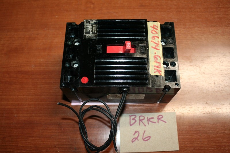 GE TED136060 Circuit Breaker shunt trip 60A 600V Max 3 Pole