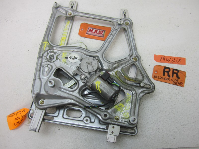 WINDOW MOTOR REGULATOR QUARTER PASSENGER RIGHT RH REAR 95-02 9-3 900 CONVERTIBLE