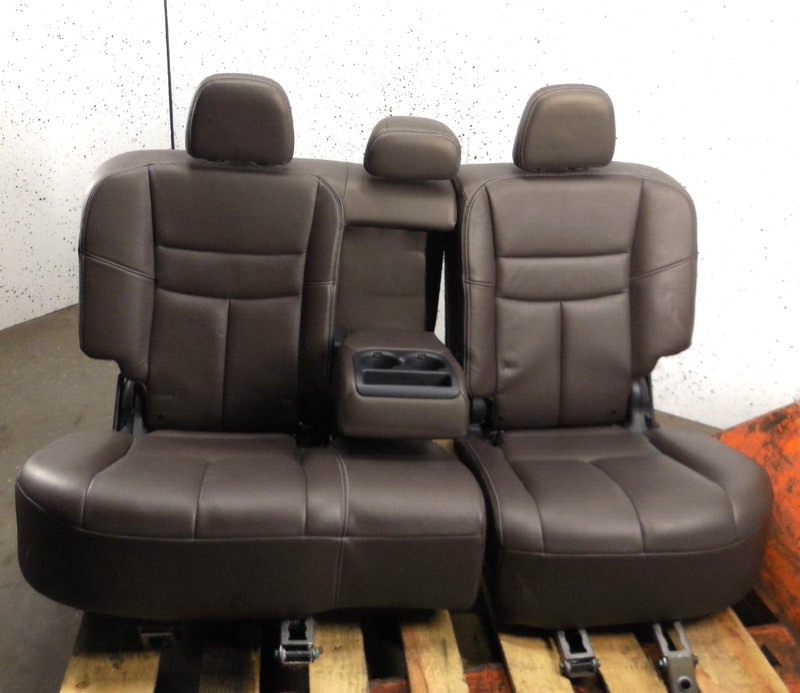 2015 15 Nissan Murano Rear Lower Bottom Upper Back Seat Set OEM Brown Leather