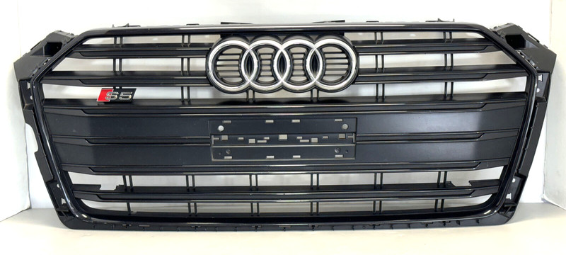 ✅2017-2020 AUDI QUATTRO S5 SPORTBACK FRONT UPPER GRILLE BUMPER BLACK FACTORY OEM